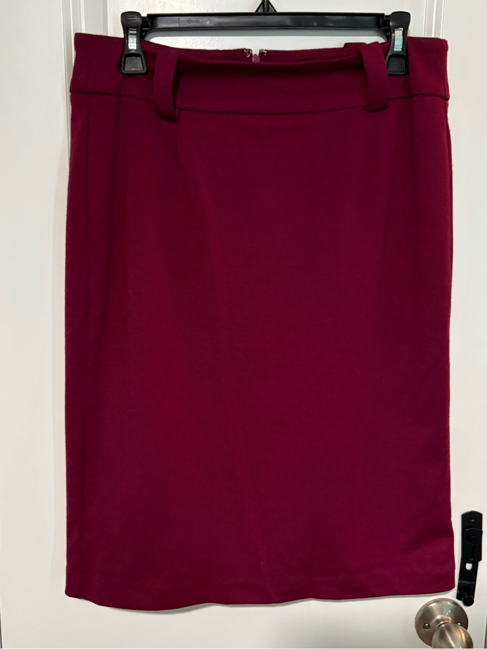 George Bordeaux Burgundy Stretch Pencil Skirt Size 8
